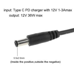 USB C Power Delivery to 12v Barrel Connector