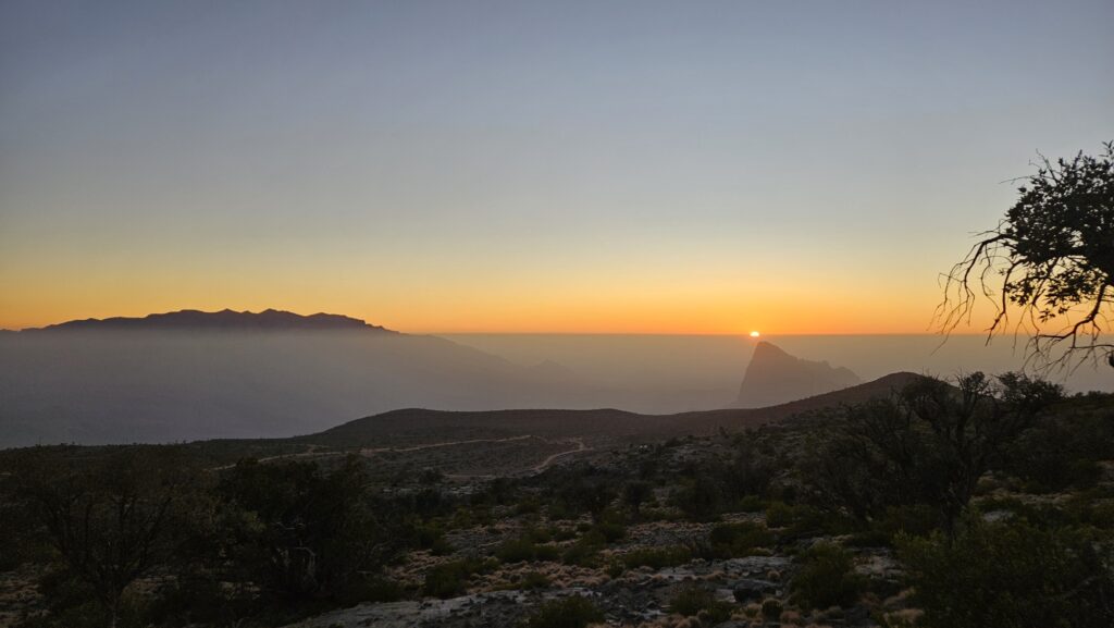 Sunset views from new site for Dar Al-Falak